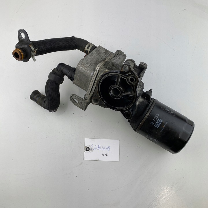 фото №6, Основание фильтра масла + радиаторов +датчик jumper peugeot boxer bluehdi 2.0