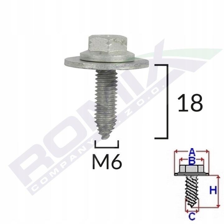 фото №3, Винт винт крепёжный m6 защита do lexus toyota