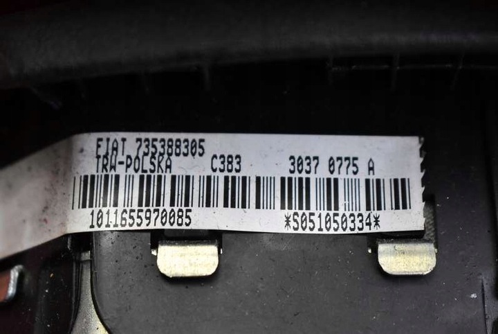 фото №8, Подушка безпеки повітряна подушка водія 30340401 fiat panda 2 ii 03-11