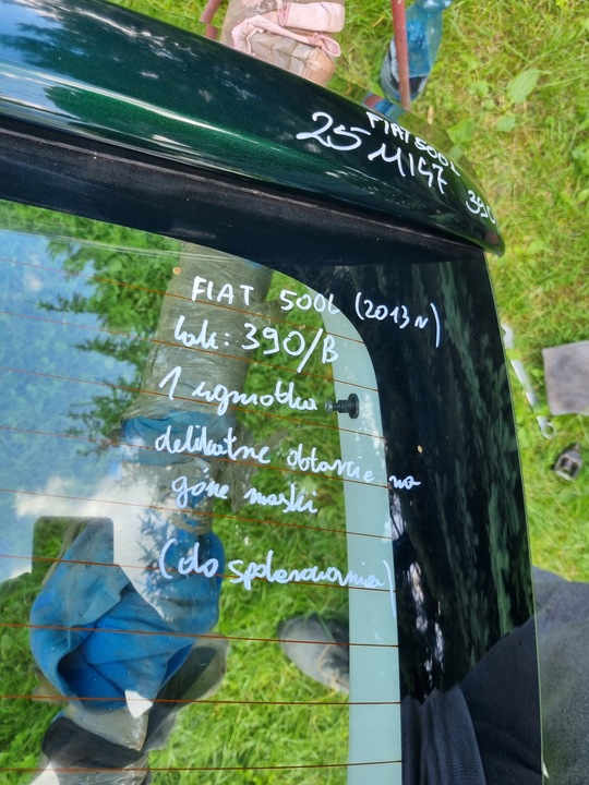 фото №9, Крышка багажника fiat 500l лак 390/b 2013r