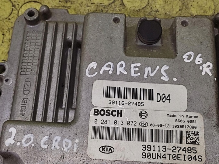 фото №5, Kia carens ii 2.0 crdi блок управления двигателем (ecu) 0281013072