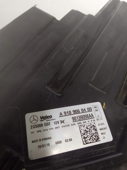фото №12, Mercedes sprinter w907/910 18 - лампа лівий перед a9109060400 usa