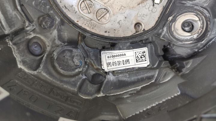 фото №14, Audi a4 b7 a3 8p чорна кермо подушка 8p0419091q 8e0880201de
