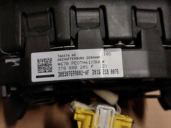 фото №11, Skoda octavia iii 3 подушка безпеки подушка pas ремені 3t0880201f 8v0880204g