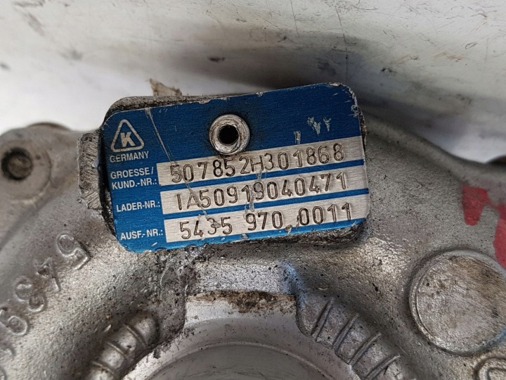 фото №7, Турбонагнітач 7701476891 54359700011 507852h301868 1.5dci renault
