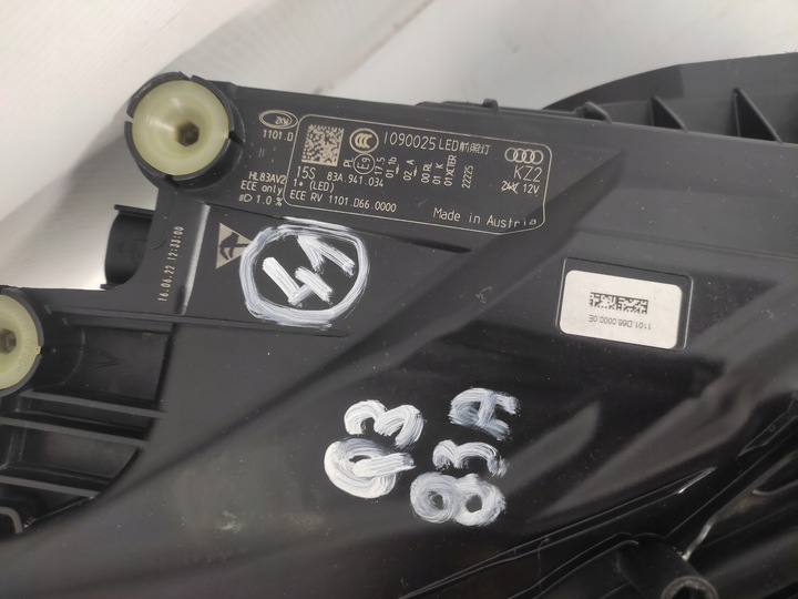 фото №6, Audi q3 ii 83a лампа правая передняя перед полный led 2018-