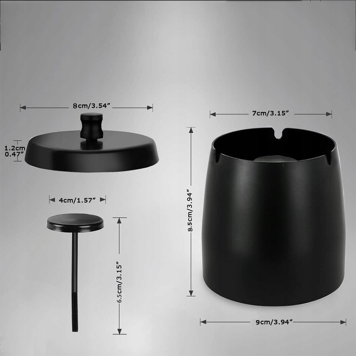 фото №6, Попільничка стояча з протипробуксовочна основа do використання na зовні