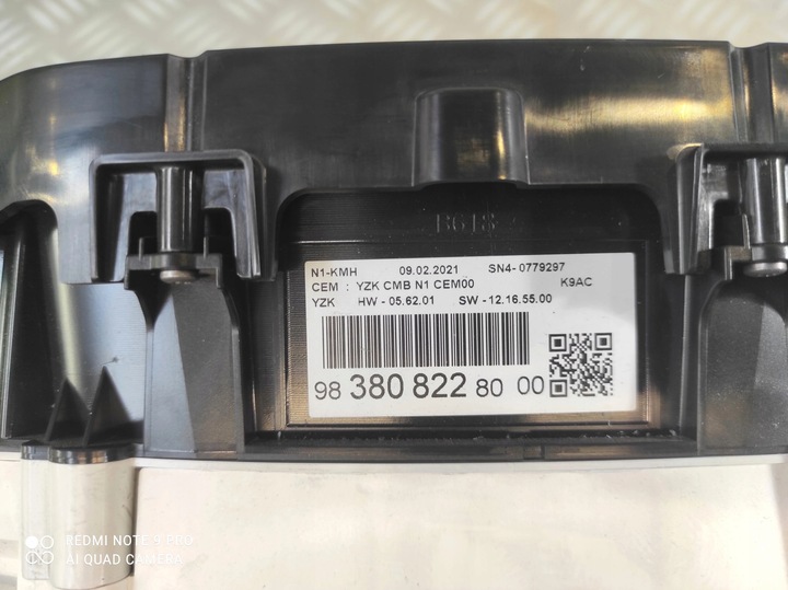 фото №12, Спідометр  прилади європа 9838082280 toyota proace city 1.5 блакитний hdi b-hdi