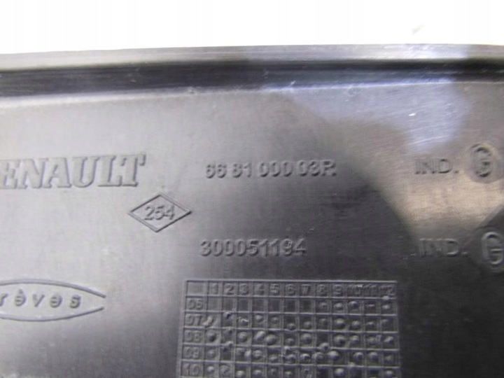 фото №5, Панель під лобовим склом нижня європа laguna iii універсал 668100003r