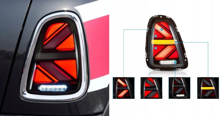 фото №12, Лампы зад kpl vland led тюнинг динамичный mini cooper r56 r57 r58 r59 z24