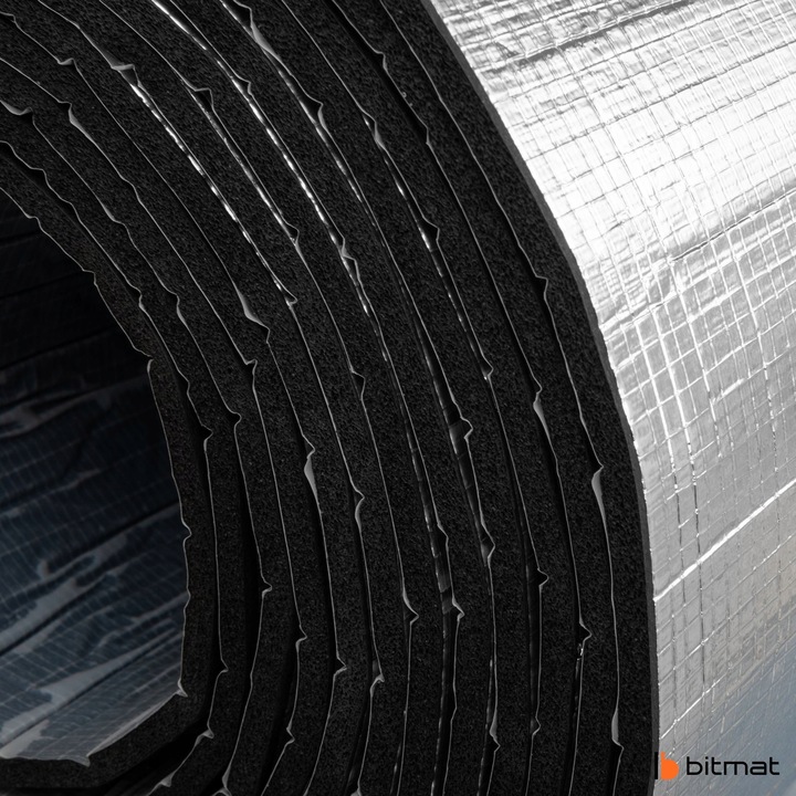 фото №9, Коврик izolująca термически paroizolacyjna з алюминий резиновая губка з klejem