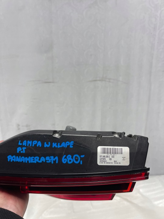 фото №14, Фара led w крышка багажника багажника правое зад porsche panamera ii 971 16-