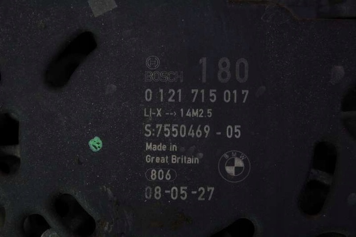 фото №5, Генератор 7550469-05 0121715017 bmw e87 2.0i 143 km 07-12