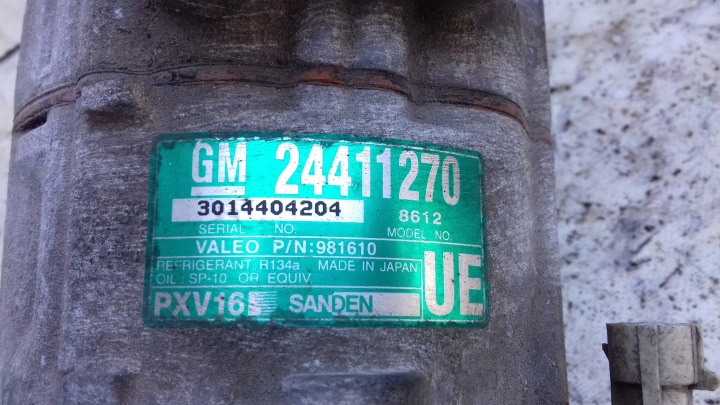 фото №5, Компресор кондиціонера 24411270 opel meriva a 1.8 16v 02-