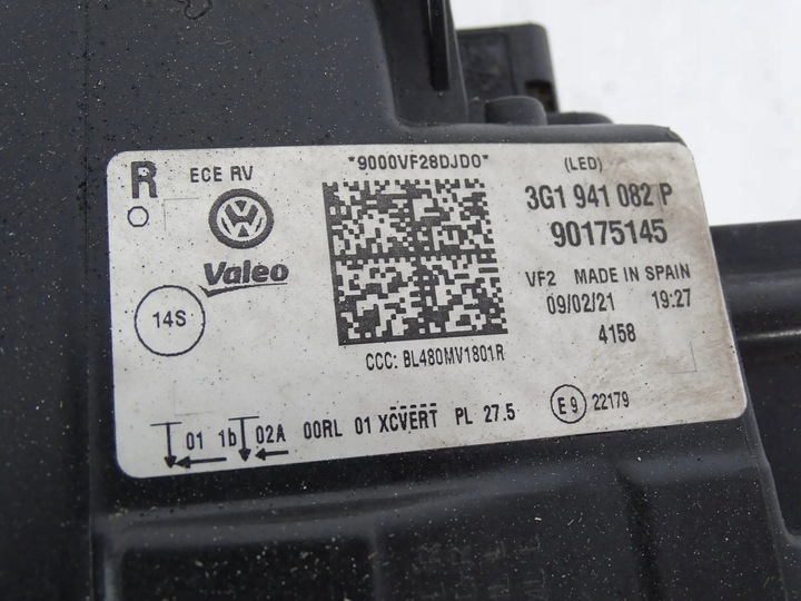 фото №10, Лампа перед передня права vw passat b8 рестайлінг