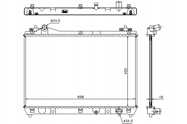 фото №12, Радиаторов двигателя nissens 64202 1770066j00