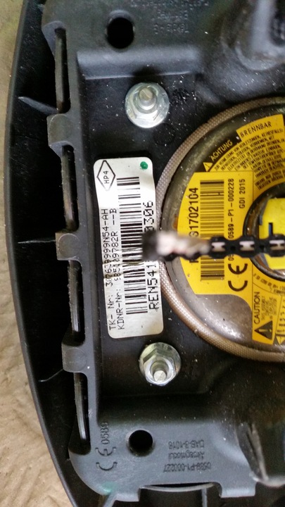 фото №9, Комплект подушки повітряні подушка безпеки пасажира водія dacia sandero ii