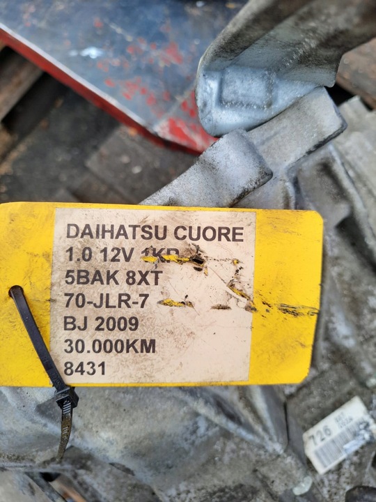 фото №6, Коробка передач daihatsu cuore 8xt 1.0 b 726 30tys km