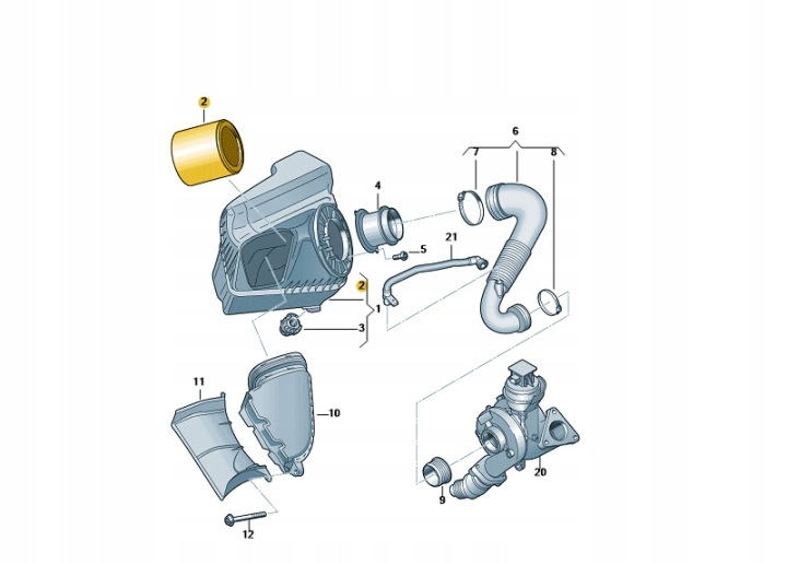 фото №12, Audi (oem) фільтр повітря audi a6 4g0133843 3,0 tdi