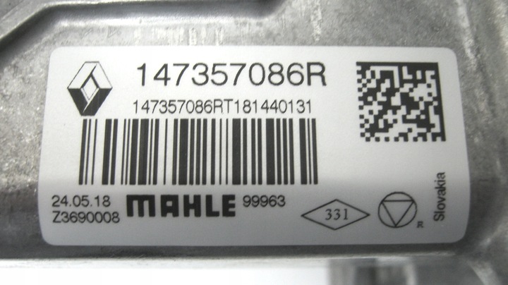 фото №14, Радіаторів вихлопних газів egr renault 1.6dci 147357086r