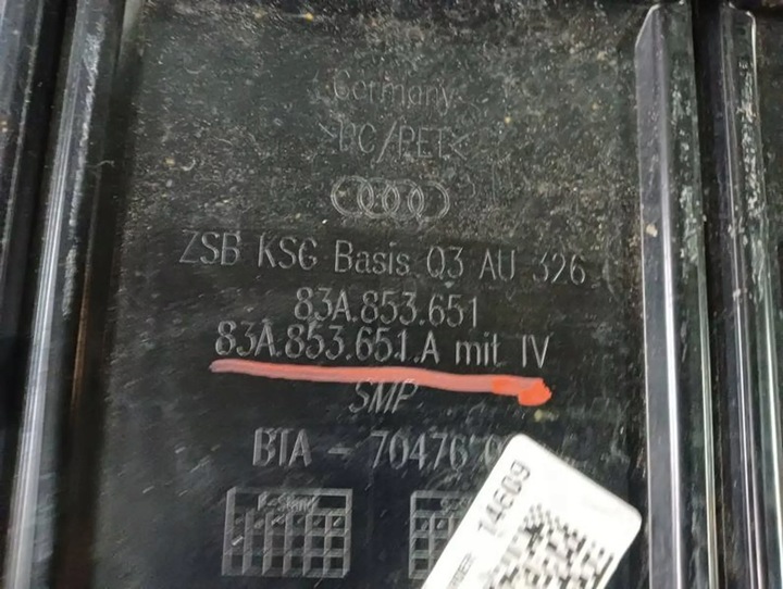 фото №7, M26 audi q3 ii решітка решітка радіатора 83a853651