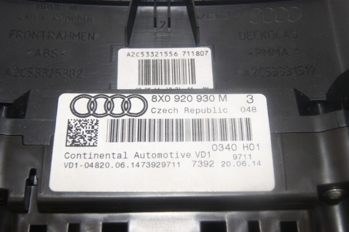 фото №5, Audi a1 8x 2010- tsi панель приборов 8x0920930m