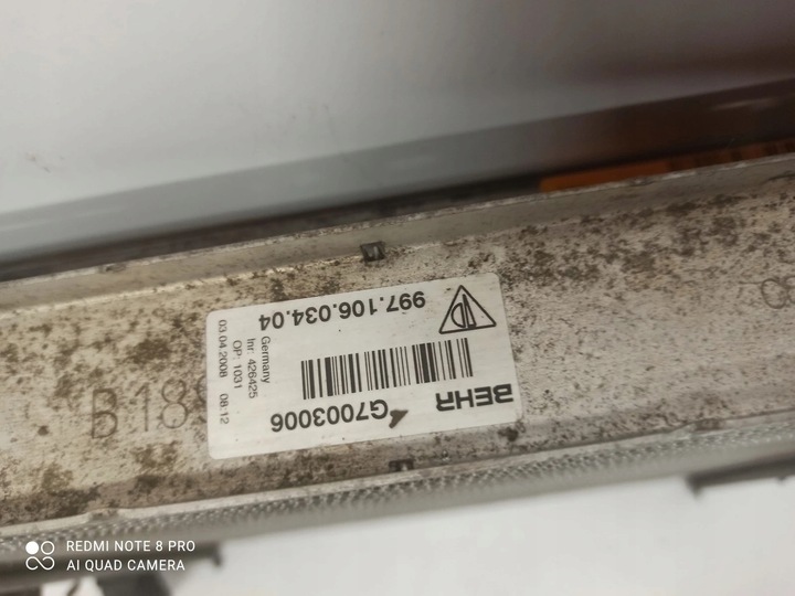 фото №11, Радиаторов porsche boxster cayman 997106035