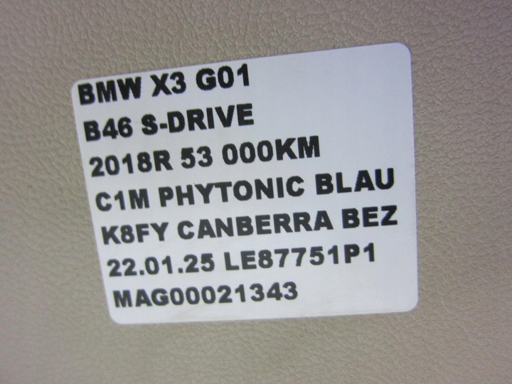 фото №10, Bmw x3 g01 x4 g02 панель раздаточная консоль чёрно бежевая оригинал 51457937293