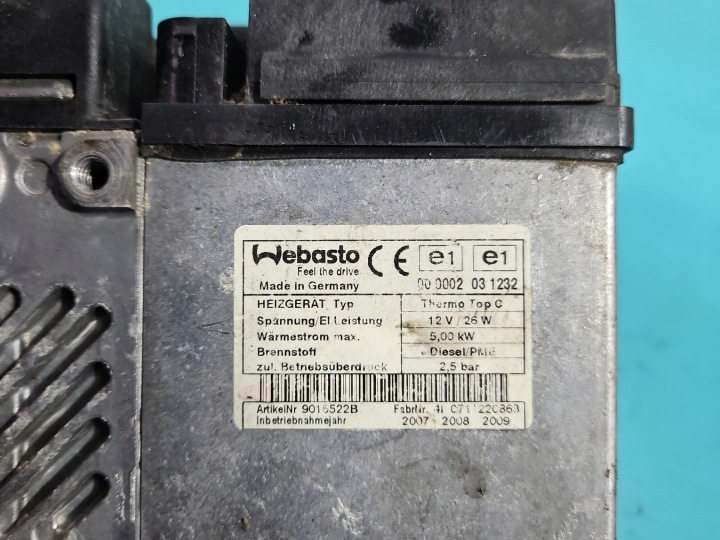 фото №12, Вебасто audi q7 i 4l 4l0815071d 4l0910105 7l0815985 обігрів стояночний