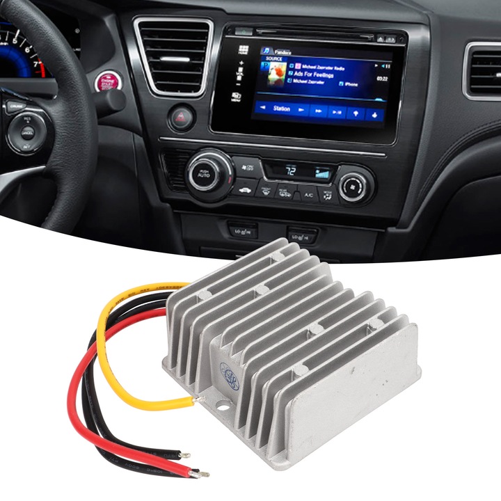 фото №11, Регулятор конвертер напряжения тока постоянного 36 v do 12 v 120 w aluminiowy