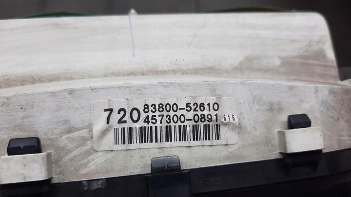 фото №7, Спидометр toyota yaris i 02r 1.3b 83800-52610