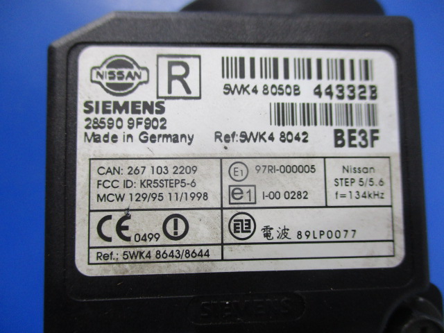 фото №4, Nissan almera n16 fl дизель замок зажигания иммобилайзер ключ