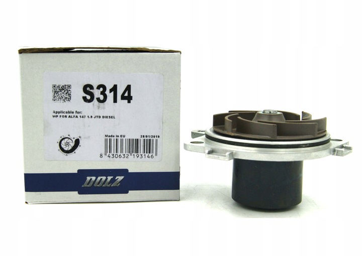 фото №1, Dolz насос воды do opel astra h vectra c 1.9 cdti