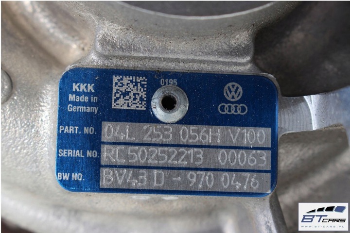 фото №6, Audi a4 a5 a6 q5 турбина турбонагнетатель 04l253056h 04l253056c 04l253056e 04