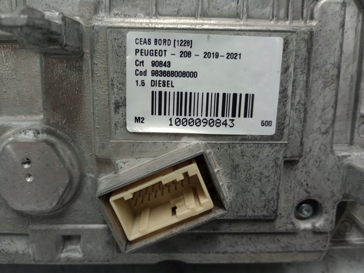 фото №8, Peugeot 208 2008 спідометр  прилади 3d 983668008000 європа