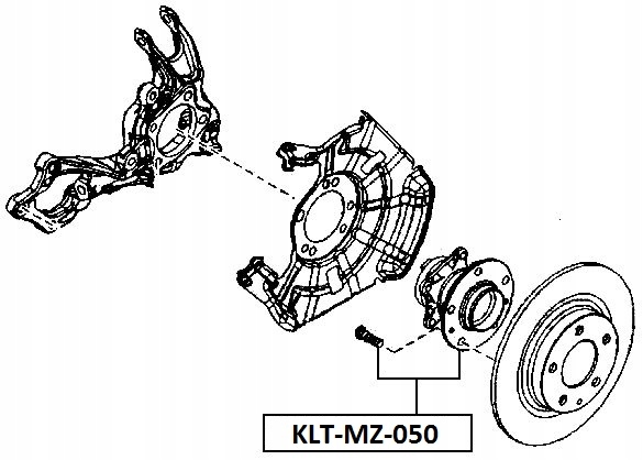 фото №15, Ступица колёса зад mazda cx-7 2wd 06-,/oe gs1d2615x