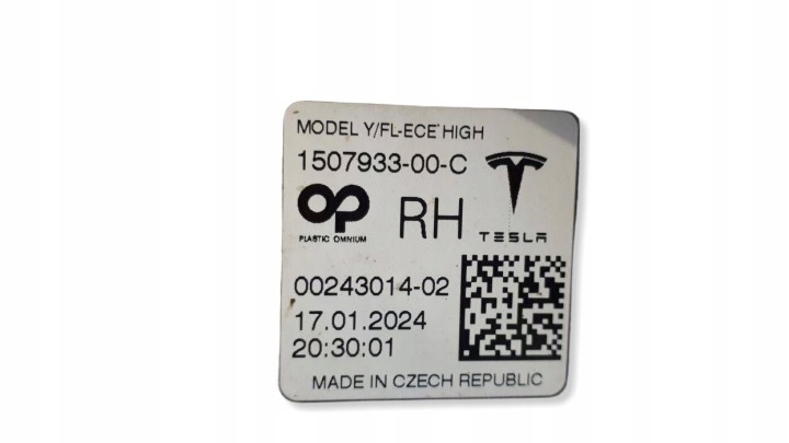 фото №9, Tesla 3y 2020-2025 рестайлинг галоген led правое перед 150793300c