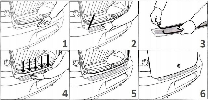 фото №10, Молдинг хром накладка задний бампер защитная nissan qashqai j10 2007-14