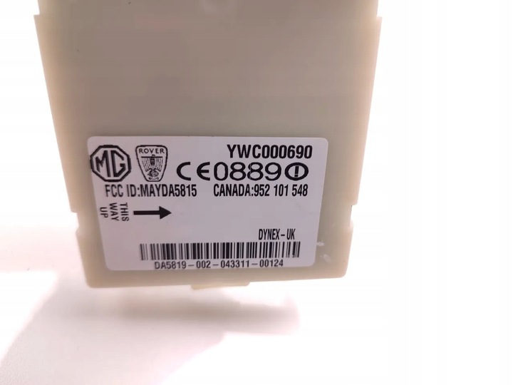 фото №7, Mg mg tf блок керування / модуль сигналізації 135 бензин 100kw 136 hp ywc000690 2005