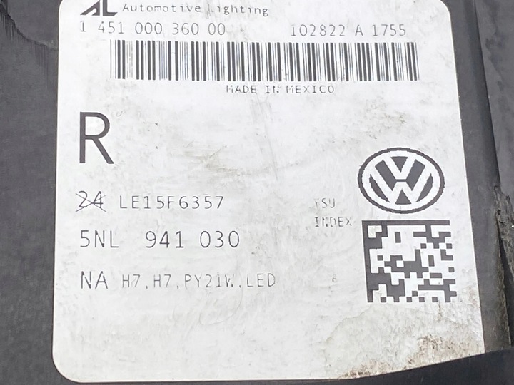 фото №10, 2018 volkswagen tiguan лампа передня 5nl941030