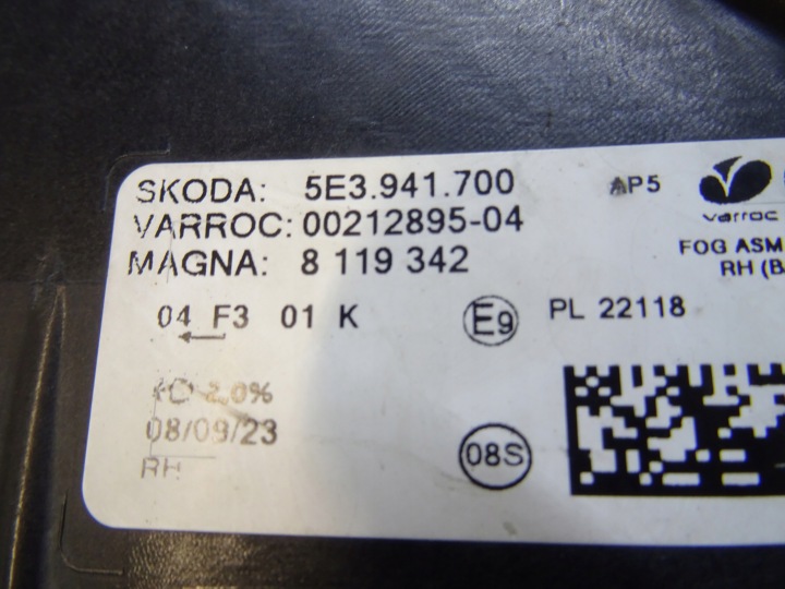 фото №11, Skoda octavia iv галоген праве led 5e3941700 llu