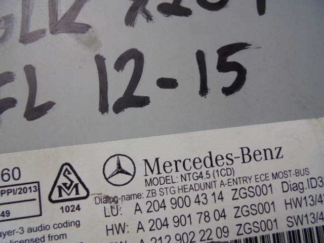 фото №8, Радио навигация mercedes glk x204 fl 12-15