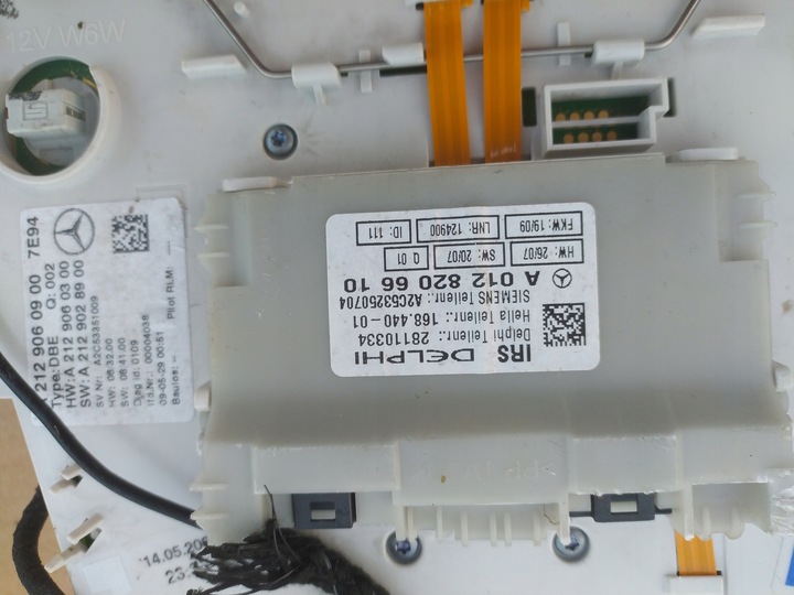 фото №6, Лампа стеля освітлення кабіни mercedes e w212 2009-2016