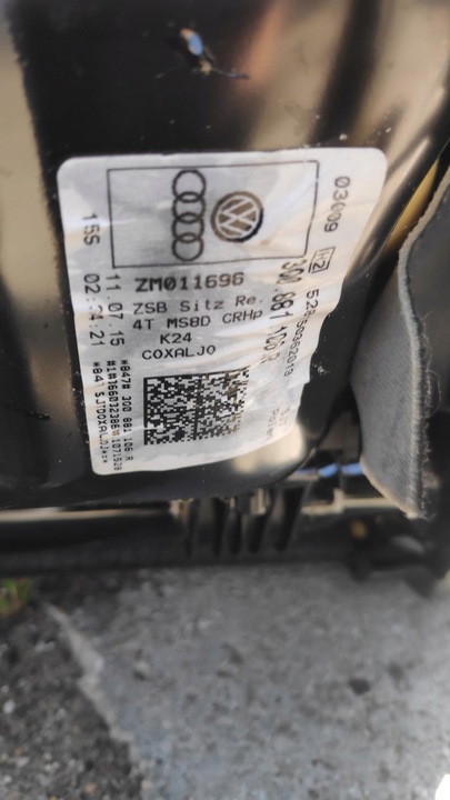 фото №8, Сидіння правий перед англієць volkswagen passat b8