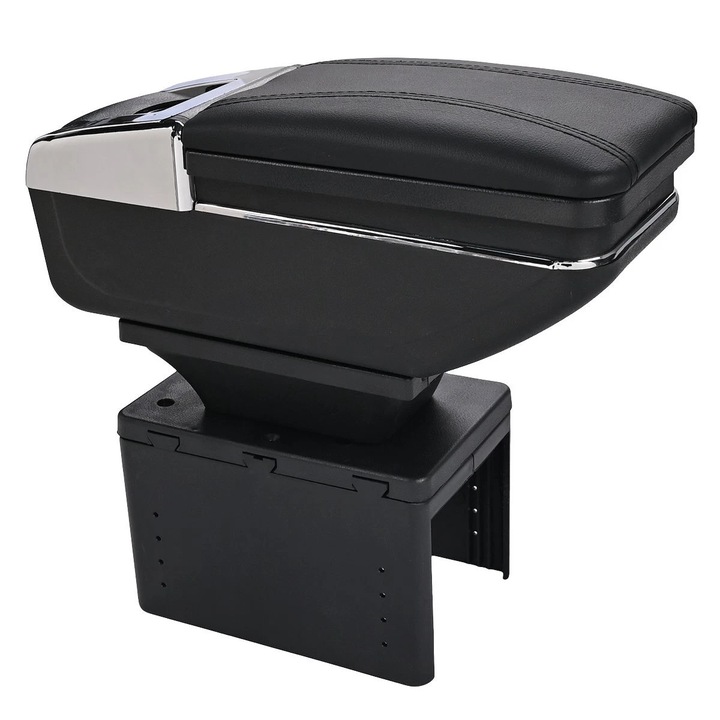 фото №12, Подлокотник автомобильный ze бардачком экокожа универсальный чёрный