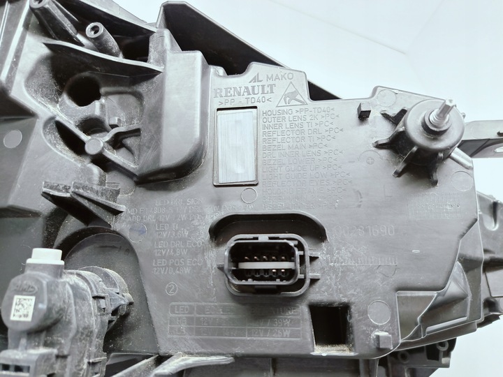 фото №13, Renault clio v 5 19- лампа левая перед полный led pure vision 260604183r