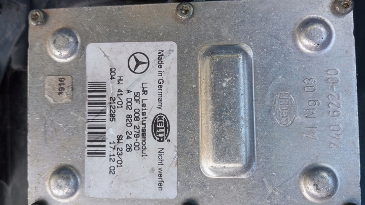 фото №14, Корпус лампы правый перед ксенон преобразователь a0028202426 mercedes w211