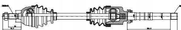 фото №11, Піввісь привідна citroen/peugeot -p 210007 gsp