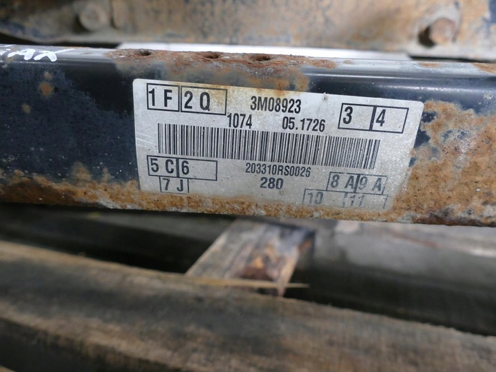 фото №11, Ford c-max i 1.6 tdci балка зад підрамник ступиця диск амортизатор важіль kpl