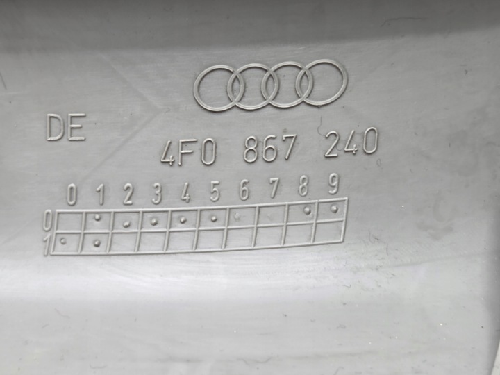 фото №8, Защита обшивка стойка правая audi a6 c6 универсал европа 4f0867240